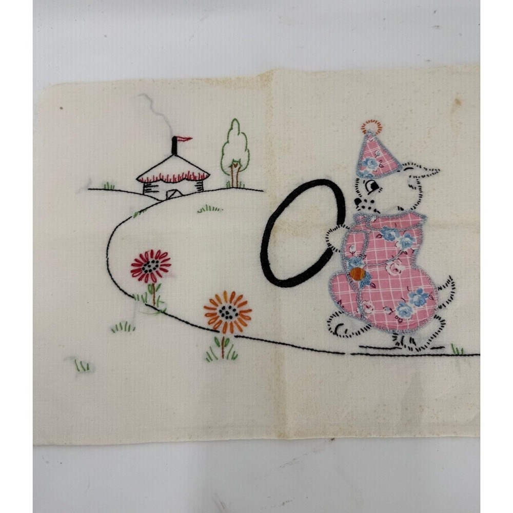 Vintage Handmade Pillowcase-approximately 11" x 16"